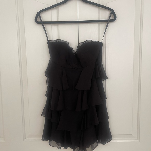 bebe Black Layered Mini Dress - Picture 1 of 6